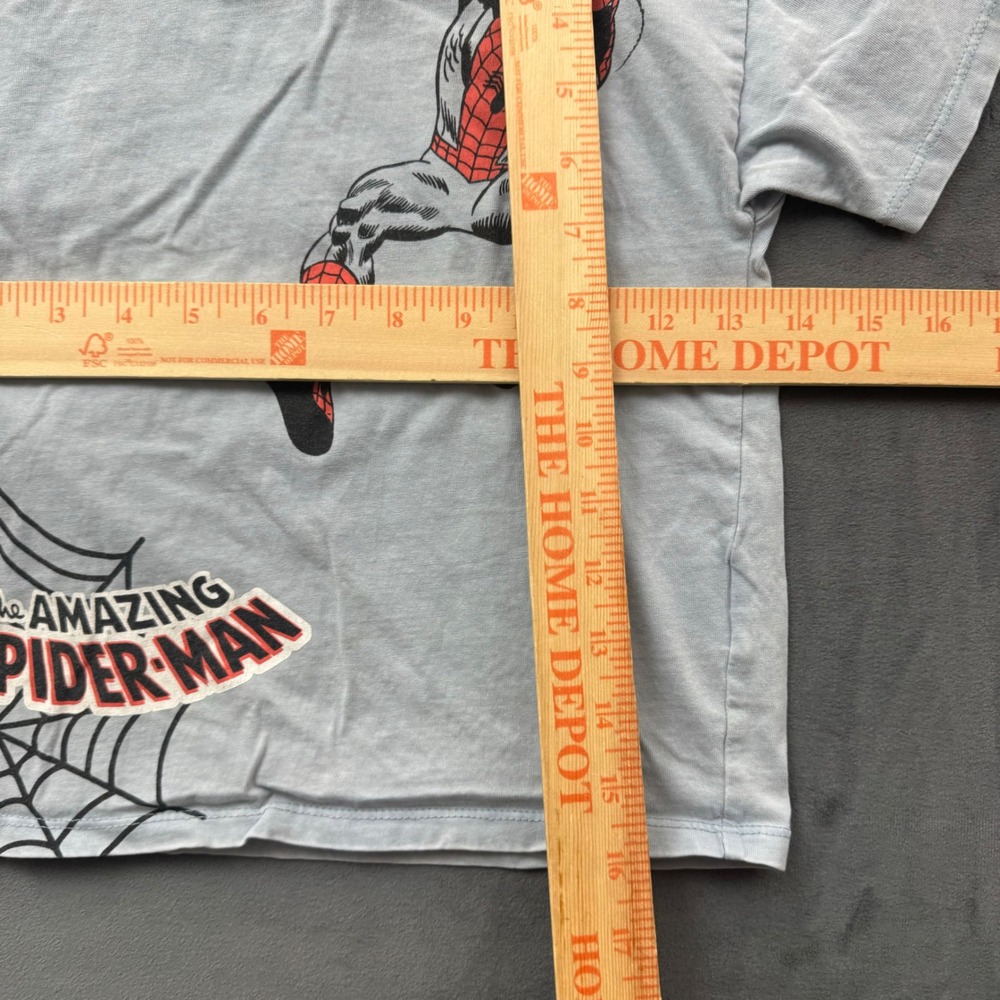 Marvel Cotton On Kids The Amazing Spider-Man Graphic T-Shirt Light Blue Size 3 - Picture 5 of 5